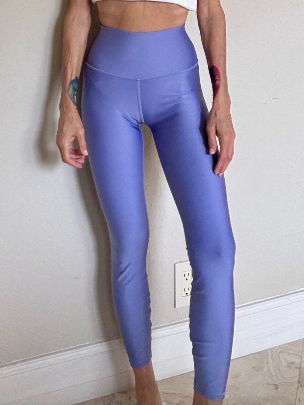 #ALO Yoga High-Rise Leggings in Dusty Lavender #airlift 7/8 length